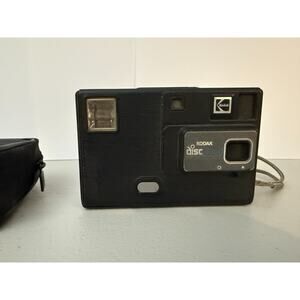 Vintage Kodak Disc 3000 Black Camera 58° Angle of View Film Format Made in Usa